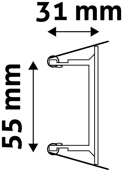 Rám pro žárovky GU10 chrom